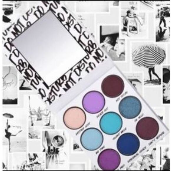 BH Cosmetics Do Not Disturb Nine Color Eye Shadow Palette, Blues & Violets, NWT - Picture 6 of 6